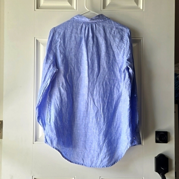 Jones New York 100% Linen Blouse - Picture 6 of 8